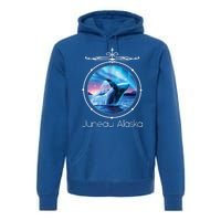 Juneau Alaska Whale Watching Aurora Borealis Souvenir Gift Premium Hoodie