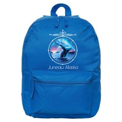 Juneau Alaska Whale Watching Aurora Borealis Souvenir Gift 16 in Basic Backpack