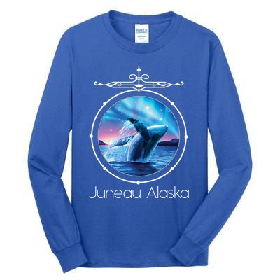 Juneau Alaska Whale Watching Aurora Borealis Souvenir Gift Tall Long Sleeve T-Shirt