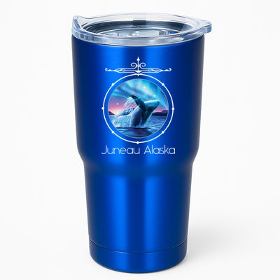 Juneau Alaska Whale Watching Aurora Borealis Souvenir Gift Tumbler