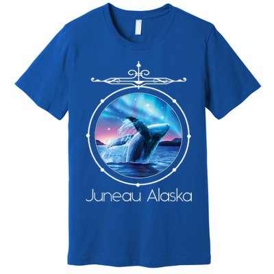 Juneau Alaska Whale Watching Aurora Borealis Souvenir Gift Premium T-Shirt