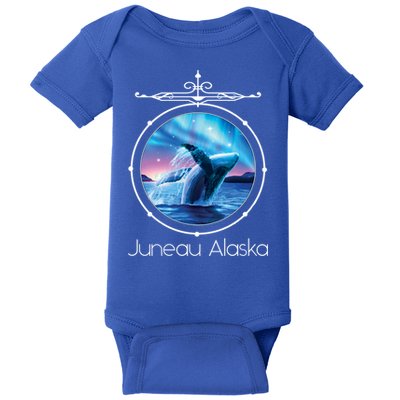 Juneau Alaska Whale Watching Aurora Borealis Souvenir Gift Baby Bodysuit