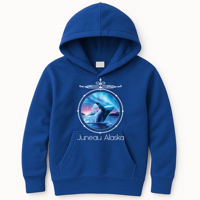 Juneau Alaska Whale Watching Aurora Borealis Souvenir Gift Kids Hoodie