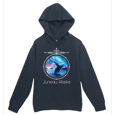 Juneau Alaska Whale Watching Aurora Borealis Souvenir Gift Urban Pullover Hoodie