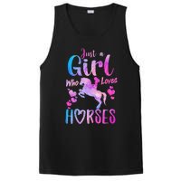 Just A Who Loves Horses Riding Cute Horse PosiCharge Competitor Tank