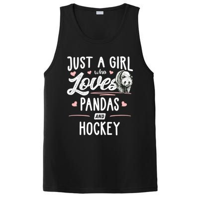 Just A Who Loves Pandas And Hockey Gift Gift PosiCharge Competitor Tank