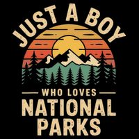 Just A Who Loves National Parks Retro Nature Vintage Doggie Tank