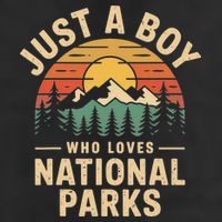 Just A Who Loves National Parks Retro Nature Vintage Beanie