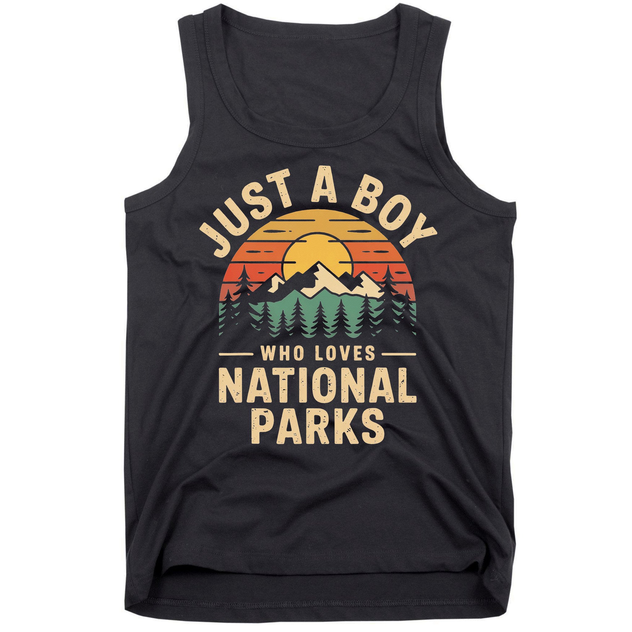 Just A Who Loves National Parks Retro Nature Vintage Tank Top