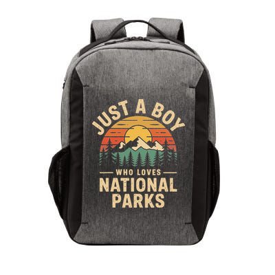Just A Who Loves National Parks Retro Nature Vintage Vector Backpack