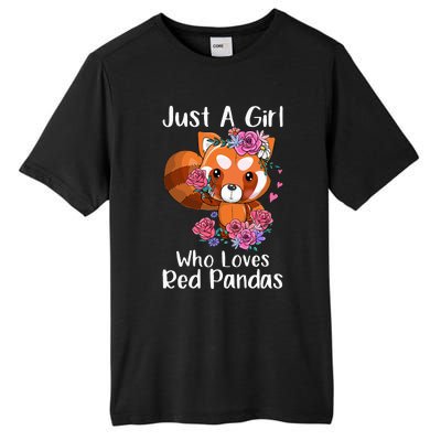 Just A Who Loves Red Pandas Funny Red Panda Tall Fusion ChromaSoft Performance T-Shirt