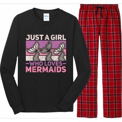 Just A Who Loves Mermaids Mermaid Birthday Party Outfit Long Sleeve Pajama Set