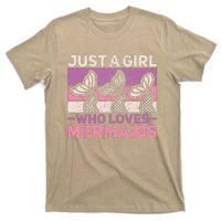 Just A Who Loves Mermaids Mermaid Birthday Party Outfit T-Shirt