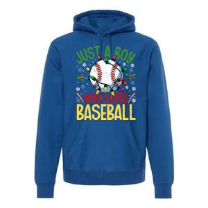 Just A Who Loves Baseball Christmas Lights Snowflakes Meaningful Gift Premium Hoodie