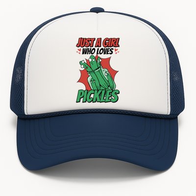 Just A Who Loves Pickles Pickles Lover Great Gift Trucker Hat