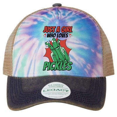 Just A Who Loves Pickles Pickles Lover Great Gift Legacy Tie Dye Trucker Hat