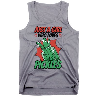 Just A Who Loves Pickles Pickles Lover Great Gift Tank Top