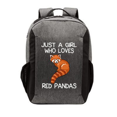 Just A Who Loves Red Pandas Gift Red Panda Gifts Vector Backpack