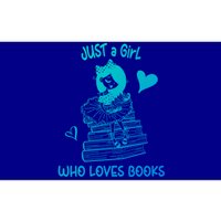 Just A Who Loves Books Reading Book Cute Heart Bookish Gift Bumper Sticker