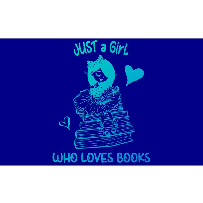 Just A Who Loves Books Reading Book Cute Heart Bookish Gift Bumper Sticker