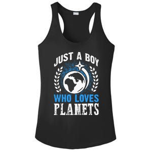 Just A Who Loves Planets Solar System Astrology Space Ladies PosiCharge Competitor Racerback Tank