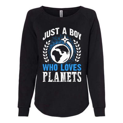 Just A Who Loves Planets Solar System Astrology Space Womens California Wash Sweatshirt