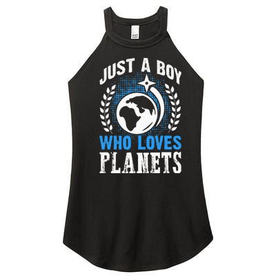 Just A Who Loves Planets Solar System Astrology Space Women's Perfect Tri Rocker Tank