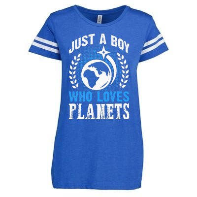 Just A Who Loves Planets Solar System Astrology Space Enza Ladies Jersey Football T-Shirt