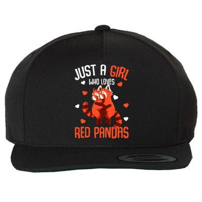 Just A Who Loves Red Pandas Wool Snapback Cap