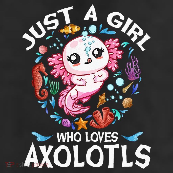 Just a  Who Loves Axolotls 7 Panel Mesh Trucker Snapback Hat