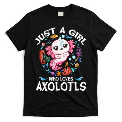 Just a  Who Loves Axolotls T-Shirt
