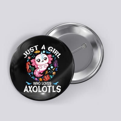Just a  Who Loves Axolotls Button