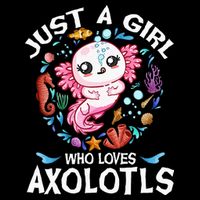 Just a  Who Loves Axolotls 16 in Basic Backpack