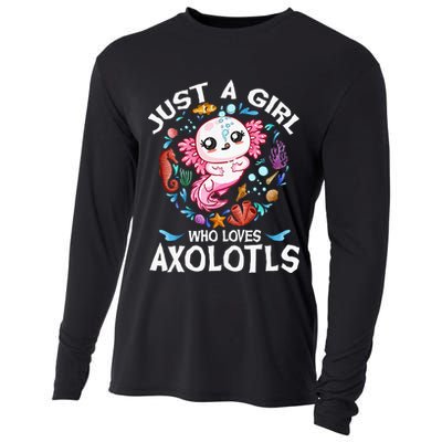 Just a  Who Loves Axolotls Cooling Performance Long Sleeve Crew