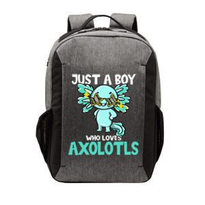 Just a who loves axolotls Cute Funny Kawaii Vector Backpack