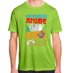 Just A Who Loves Anime Ra And Video Games Gaming Funny Gift Adult ChromaSoft Performance T-Shirt