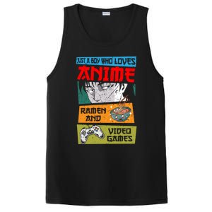 Just A Who Loves Anime Ra And Video Games Gaming Funny Gift PosiCharge Competitor Tank