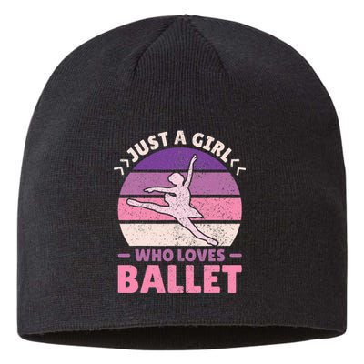 Just A  Who Loves Ballet Dancer Sustainable Beanie