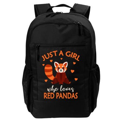 Just A Who Loves Red Pandas Red Panda Daily Commute Backpack