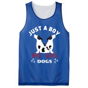 Just A Who Loves Dogs Valentines Day Dogs Funny Gift Mesh Reversible Basketball Jersey Tank