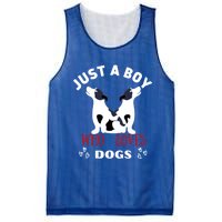 Just A Who Loves Dogs Valentines Day Dogs Funny Gift Mesh Reversible Basketball Jersey Tank