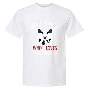 Just A Who Loves Dogs Valentines Day Dogs Funny Gift Garment-Dyed Heavyweight T-Shirt