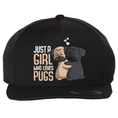 Just A Who Loves Pugs Pug Lover Gift Wool Snapback Cap