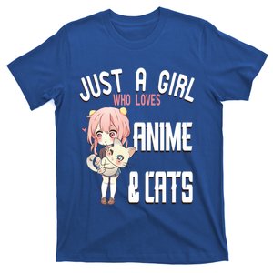 Just A Who Loves Anime And Cats Lover For N Gift T-Shirt