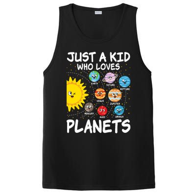 Just A Who Loves Planets Space Solar System Boy Girl PosiCharge Competitor Tank