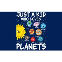 Just A Who Loves Planets Space Solar System Boy Girl Bumper Sticker