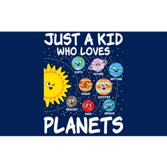 Just A Who Loves Planets Space Solar System Boy Girl Bumper Sticker