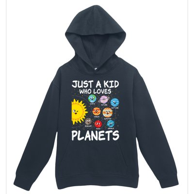 Just A Who Loves Planets Space Solar System Boy Girl Urban Pullover Hoodie