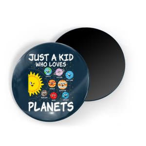 Just A Who Loves Planets Space Solar System Boy Girl Magnet