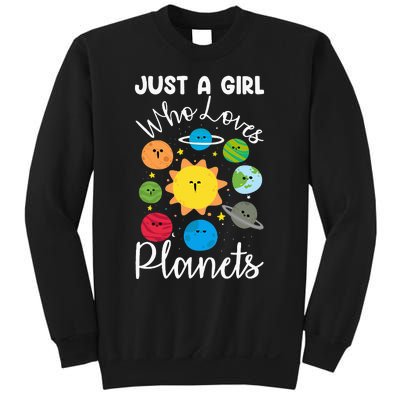 Just A Who Loves Planets Space Planets Stars Sweatshirt